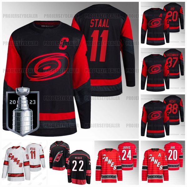 carolina 2023 stanley cup playoffs hurricanes jersey andrei svechnikov sebastian aho seth martin necas jarvis skjei staal pyotr kochetkov ja, Black;red
carolina 2023 stanley cup playoffs hurricanes jersey andrei svechnikov sebastian aho seth martin necas jarvis skjei staal pyotr kochetkov ja, Black;red