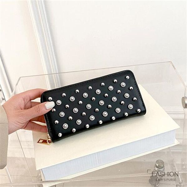 wholesale ladies shoulder bags 2 colors street personality rivet punk clutch bag multi-card wear-resistant leather wallet zipper decoration, Red;black
wholesale ladies shoulder bags 2 colors street personality rivet punk clutch bag multi-card wear-resistant leather wallet zipper decoration, Red;black