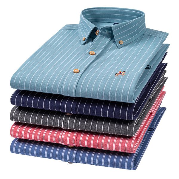 mens casual shirts m7xl 100% cotton oxford plaid man embroidery long sleeve for men white blue dress 230328, White;black
mens casual shirts m7xl 100% cotton oxford plaid man embroidery long sleeve for men white blue dress 230328, White;black