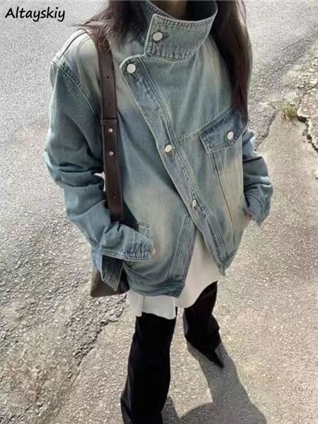 men's jackets jaket wanita gaya korea denim biru musim semi panas semua cocok pakaian jalanan retro lembut fashion kasual turtleneck ch, Black;brown
men's jackets jaket wanita gaya korea denim biru musim semi panas semua cocok pakaian jalanan retro lembut fashion kasual turtleneck ch, Black;brown