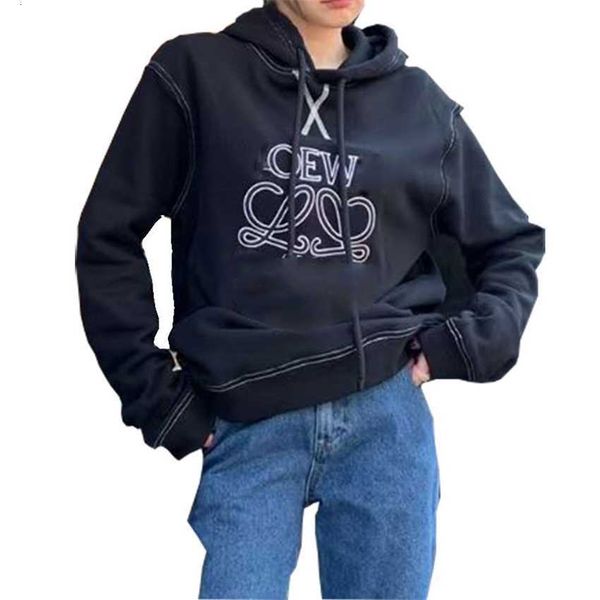 new fashion hooded sweater luojia totem bright thread contrast embroidery loose lovers casual, Black
new fashion hooded sweater luojia totem bright thread contrast embroidery loose lovers casual, Black