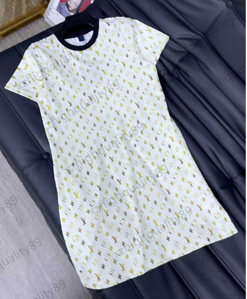 womens dresses luxury brand classic logo gold printed crewneck casual dress simple designer slim joker short sleeves maxiskit women clothing, Black;gray
womens dresses luxury brand classic logo gold printed crewneck casual dress simple designer slim joker short sleeves maxiskit women clothing, Black;gray