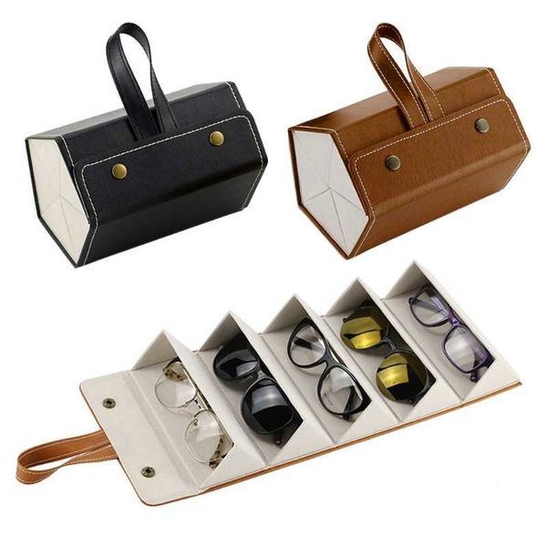sunglasses cases bags new 5 slots foldable multiple pu leather sunglasses eyeglasses travel organizer case j230328
sunglasses cases bags new 5 slots foldable multiple pu leather sunglasses eyeglasses travel organizer case j230328