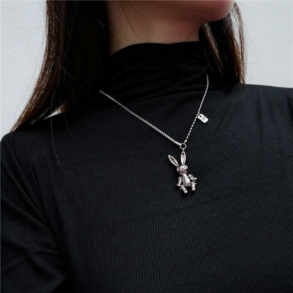 pendant necklaces 2019 new hip hop rabbit double english letter punk chain necklace for women man party gifts p230327, Silver
pendant necklaces 2019 new hip hop rabbit double english letter punk chain necklace for women man party gifts p230327, Silver