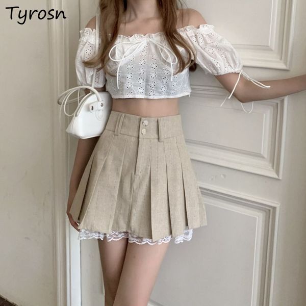skirts patchwork skirts women casual daily all-match retro design elegant empire pleated korean style girls summer faldas 230328, Black
skirts patchwork skirts women casual daily all-match retro design elegant empire pleated korean style girls summer faldas 230328, Black