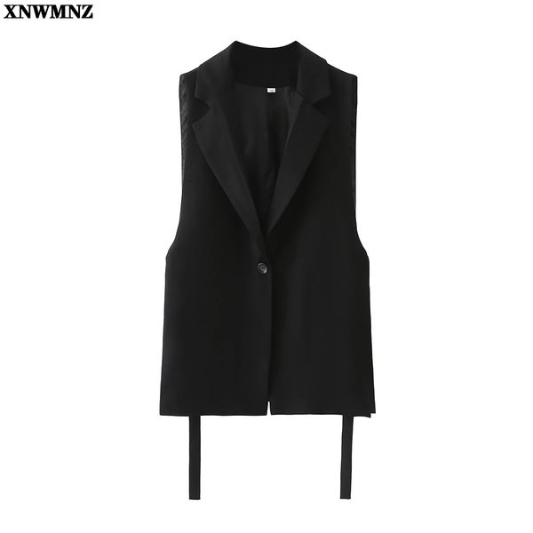 women's vests women vest suits coat notched collar sleeveless side split blazer vest fashion casual chic lady waistcoat outerwear 23032, Black;white
women's vests women vest suits coat notched collar sleeveless side split blazer vest fashion casual chic lady waistcoat outerwear 23032, Black;white