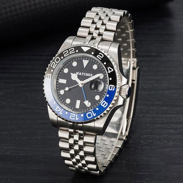 904l aaa watch for man montre classic gmt rlx watchs 41mm black dial automatic mechanical 904l stainless steel waterproof sapphire ceramic g, Slivery;brown
904l aaa watch for man montre classic gmt rlx watchs 41mm black dial automatic mechanical 904l stainless steel waterproof sapphire ceramic g, Slivery;brown