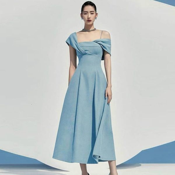 casual dresses runway autumn blue party dress elegant women asymmetry diagonal collar short sleeve female slim waist long vestidos 230327, Black;gray
casual dresses runway autumn blue party dress elegant women asymmetry diagonal collar short sleeve female slim waist long vestidos 230327, Black;gray