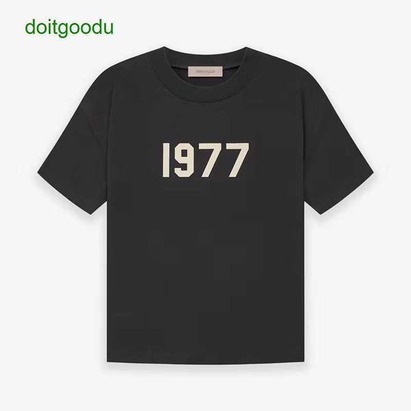1977 short sleeve t-shirt new fear god fos double thread chest digital men's fashion loose label, White;black
1977 short sleeve t-shirt new fear god fos double thread chest digital men's fashion loose label, White;black