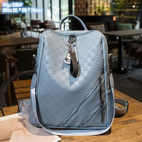 Factory sales ladies shoulder bag 4 colors soft embossed leather handbag college wind outdoor sports leisure backpack double zipper pendant fashion backpack 663#, Khaki
Factory sales ladies shoulder bag 4 colors soft embossed leather handbag college wind outdoor sports leisure backpack double zipper pendant fashion backpack 663#, Khaki