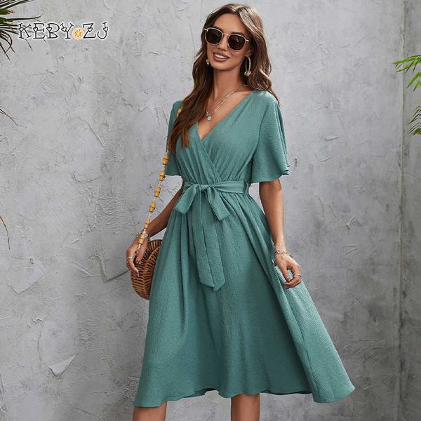 casual dresses elegant for women summer robe vestido clothes solid color short sleeve chiffon office party female dress 230316, Black;gray
casual dresses elegant for women summer robe vestido clothes solid color short sleeve chiffon office party female dress 230316, Black;gray