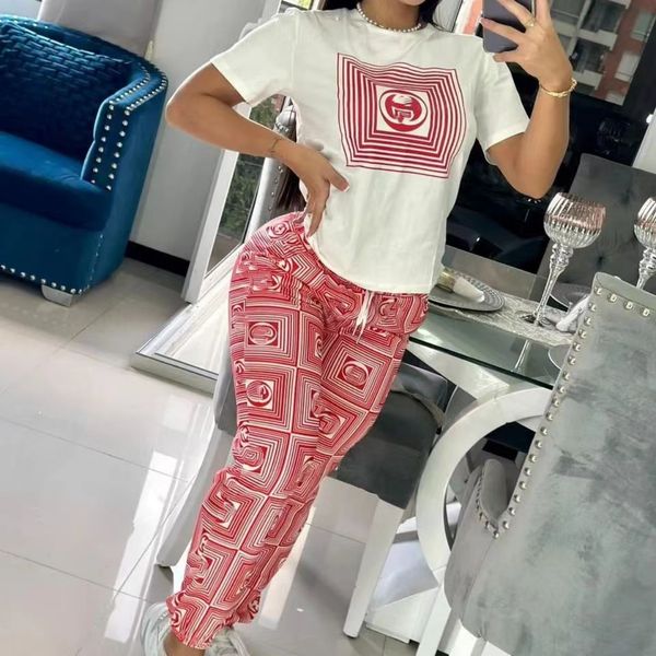 2023 womens two piece pants casual crew neck t-shirt and trousers sets summer outfits ship, White
2023 womens two piece pants casual crew neck t-shirt and trousers sets summer outfits ship, White
