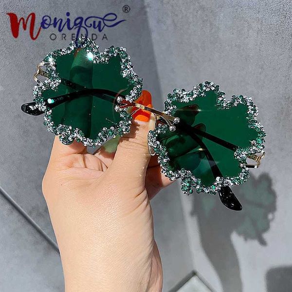 new sunglasses for womens lrish shamrock green clover dress sun glasses queen style metal frame rimless praty shades230328
new sunglasses for womens lrish shamrock green clover dress sun glasses queen style metal frame rimless praty shades230328