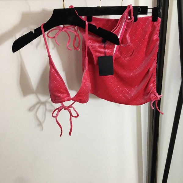 23ss designer bikini womens swimwear new bikini set new velvet bikini set lace-up underwear thong panties wrap hip half skirt split swimsuit, White;black
23ss designer bikini womens swimwear new bikini set new velvet bikini set lace-up underwear thong panties wrap hip half skirt split swimsuit, White;black