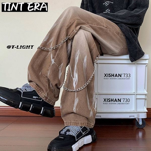 mens jeans tint era hip hop vintage distressed pants men punk denim trousers male harajuku streetwear design loose casual retro chain 230327, Blue
mens jeans tint era hip hop vintage distressed pants men punk denim trousers male harajuku streetwear design loose casual retro chain 230327, Blue