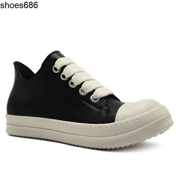 7a ro men's shoes low sports women's shoes rick leather casual thick sole lace up own elevated board shoes for street wear, Black
7a ro men's shoes low sports women's shoes rick leather casual thick sole lace up own elevated board shoes for street wear, Black