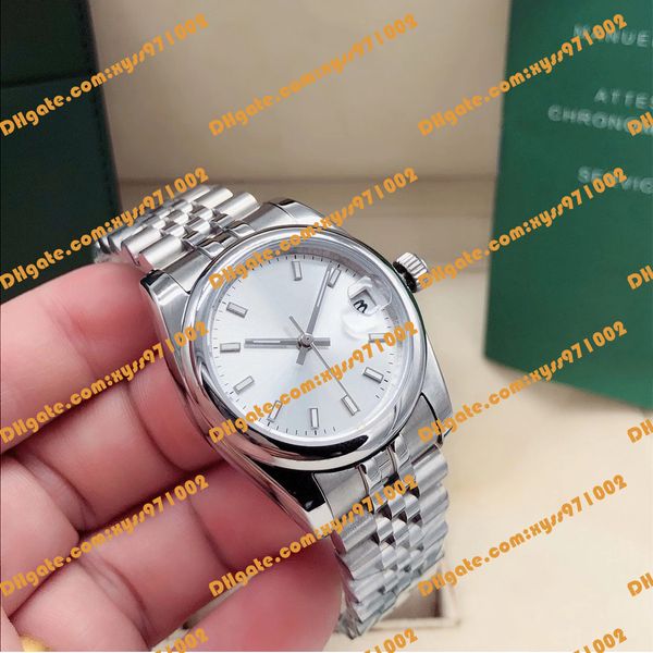 women's luminous watch 31mm silver dial sapphire glass 2813 automatic machinery 178240 278240 women's watch silver stainless steel, Slivery;brown
women's luminous watch 31mm silver dial sapphire glass 2813 automatic machinery 178240 278240 women's watch silver stainless steel, Slivery;brown