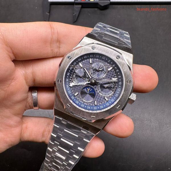 men's multifunctional automatic watch blue multi sub dial silver stainless steel watches men's business wristwatch, Slivery;brown
men's multifunctional automatic watch blue multi sub dial silver stainless steel watches men's business wristwatch, Slivery;brown
