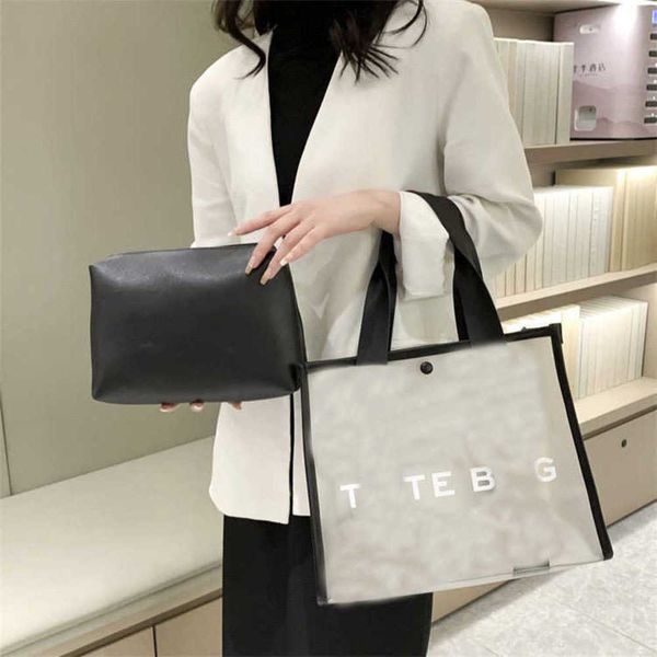 2023 totes handbags women's large-capacity handbag versatile transparent jelly bag letter print bags 230313
2023 totes handbags women's large-capacity handbag versatile transparent jelly bag letter print bags 230313