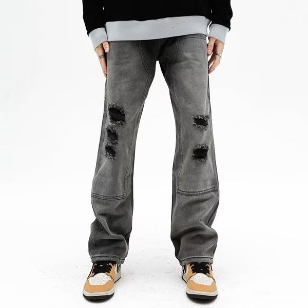 mens jeans vibe style ripped hole vintage grey baggy men cargo pants y2k clothes straight hip hop cotton trousers pantalon homme 230327, Blue
mens jeans vibe style ripped hole vintage grey baggy men cargo pants y2k clothes straight hip hop cotton trousers pantalon homme 230327, Blue