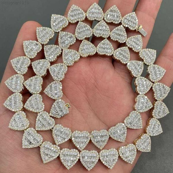 heart tennis necklace 14k gold plated over sterling silver 925 baguette cut vvs moissanite chain
heart tennis necklace 14k gold plated over sterling silver 925 baguette cut vvs moissanite chain