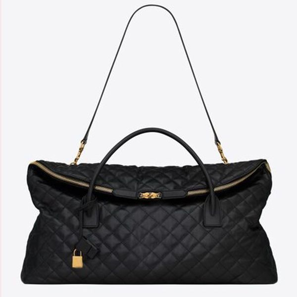 es giant travel bag in quilted leather black maxi supple bag handles duffle fashion designer womens mens zip closure case luxury large handb
es giant travel bag in quilted leather black maxi supple bag handles duffle fashion designer womens mens zip closure case luxury large handb