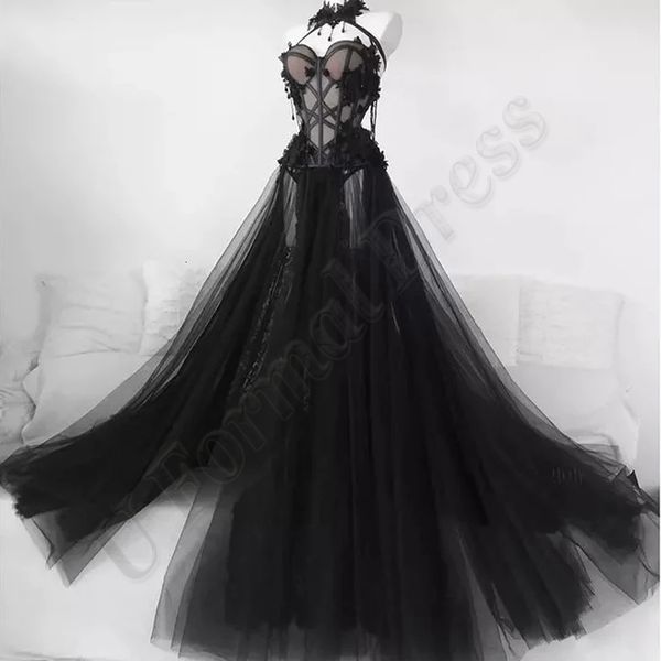 party dresses classic aline wedding slit appliques halter sposa vestidos bridal gowns robe de drop made to order 230328, White;black
party dresses classic aline wedding slit appliques halter sposa vestidos bridal gowns robe de drop made to order 230328, White;black