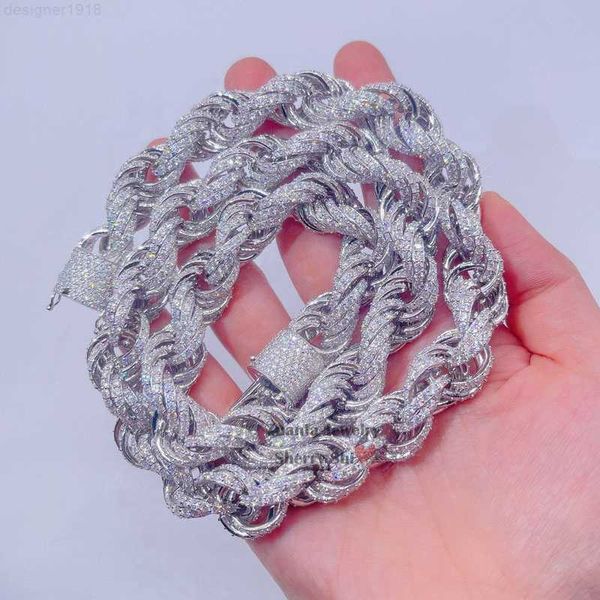 drop shipping rose gold 925 silver 15mm micro pave vvs moissanite diamond rope chain
drop shipping rose gold 925 silver 15mm micro pave vvs moissanite diamond rope chain