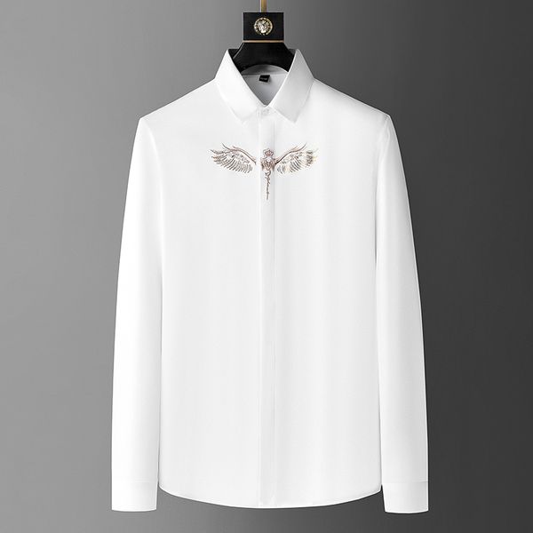 men's casual shirts europe and america high-end wing drill embroidery long sleeve shirt men's 2023 spring new fashion casual large, White;black
men's casual shirts europe and america high-end wing drill embroidery long sleeve shirt men's 2023 spring new fashion casual large, White;black