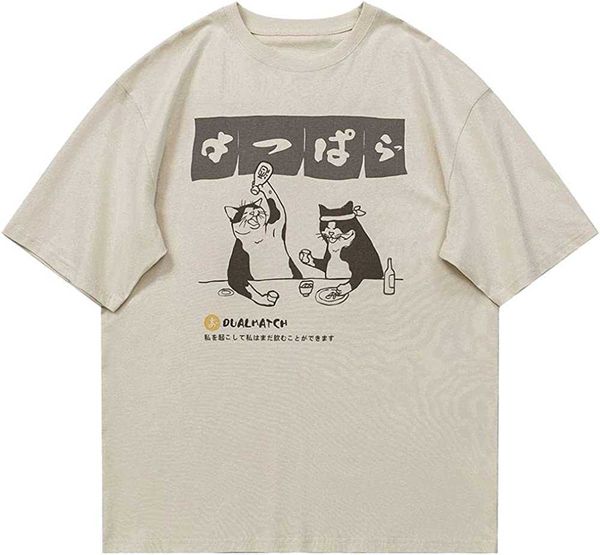 mens women vintage oversize shirts summer hipster printed casual tee couple clothes streetwear t-shirtvyuz, White;black
mens women vintage oversize shirts summer hipster printed casual tee couple clothes streetwear t-shirtvyuz, White;black
