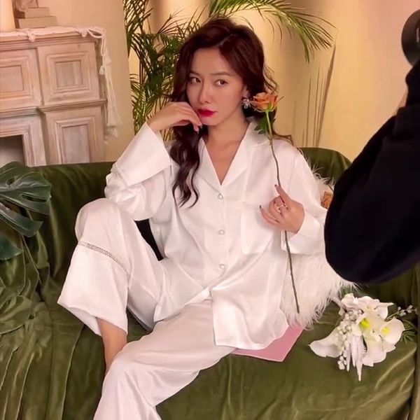 women's sleepwear pickbird women's pajama set silky satin two-piece long sleeve button shirt pj sets sleepwear classic loungewear, Black;red
women's sleepwear pickbird women's pajama set silky satin two-piece long sleeve button shirt pj sets sleepwear classic loungewear, Black;red