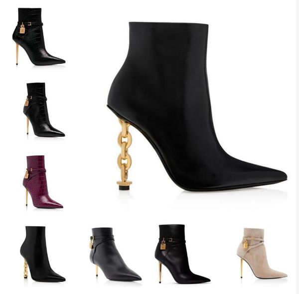 luxury brands women leather padlock ankle boot leather out line spike botts heel sole ankle boot red-sole luxury designer booties party wedd, Black
luxury brands women leather padlock ankle boot leather out line spike botts heel sole ankle boot red-sole luxury designer booties party wedd, Black