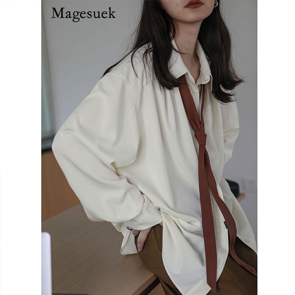 women s blouses shirts chic vintage aesthetic women blouse tie harajuku button up oversized shirt female long sleeve loose clothes 22875 23, White
women s blouses shirts chic vintage aesthetic women blouse tie harajuku button up oversized shirt female long sleeve loose clothes 22875 23, White