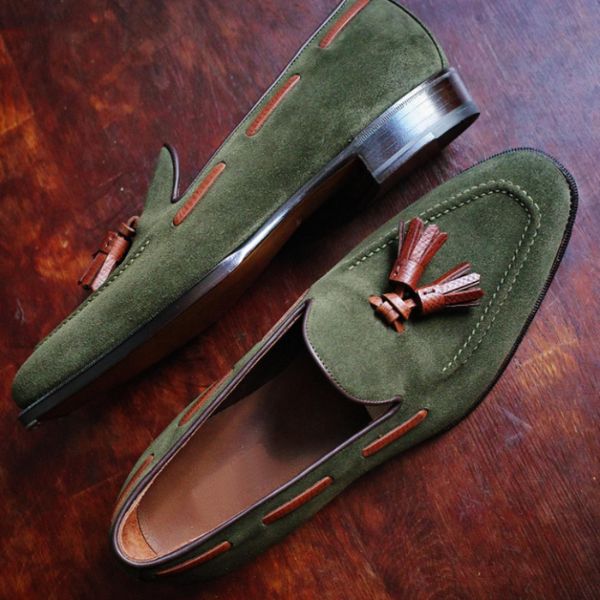 dress shoes men british loafers solid color faux suede stitches round toe tassel slip on classic fashion business casual wedding dress shoes, Black
dress shoes men british loafers solid color faux suede stitches round toe tassel slip on classic fashion business casual wedding dress shoes, Black