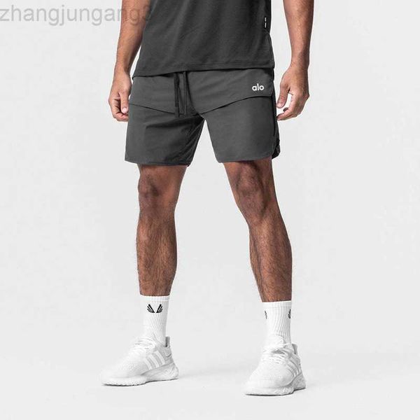 2023 leggings shorts designer alos yoga summer men's running light resistant quick dry woven split fitness shorts, White;black
2023 leggings shorts designer alos yoga summer men's running light resistant quick dry woven split fitness shorts, White;black
