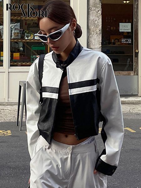 men's jackets rockmore jaket kulit pu streetwear hitam putih kontras musim gugur mode mantel dipotong untuk wanita y2k kasual ritsletin, Black;brown
men's jackets rockmore jaket kulit pu streetwear hitam putih kontras musim gugur mode mantel dipotong untuk wanita y2k kasual ritsletin, Black;brown