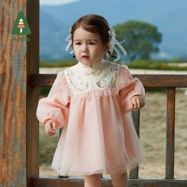 girl's dresses amila children's dress 2023 spring clothing new baby girl chinese style hanfu dress embroidery mesh fashion skirt p, Red;yellow
girl's dresses amila children's dress 2023 spring clothing new baby girl chinese style hanfu dress embroidery mesh fashion skirt p, Red;yellow