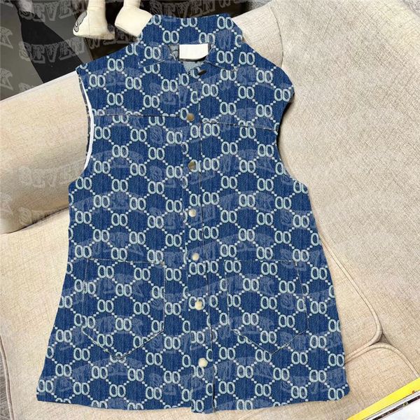jacquard letters knight vests jackets for women sleeveless denim vest fashion designers coats, Black;brown
jacquard letters knight vests jackets for women sleeveless denim vest fashion designers coats, Black;brown