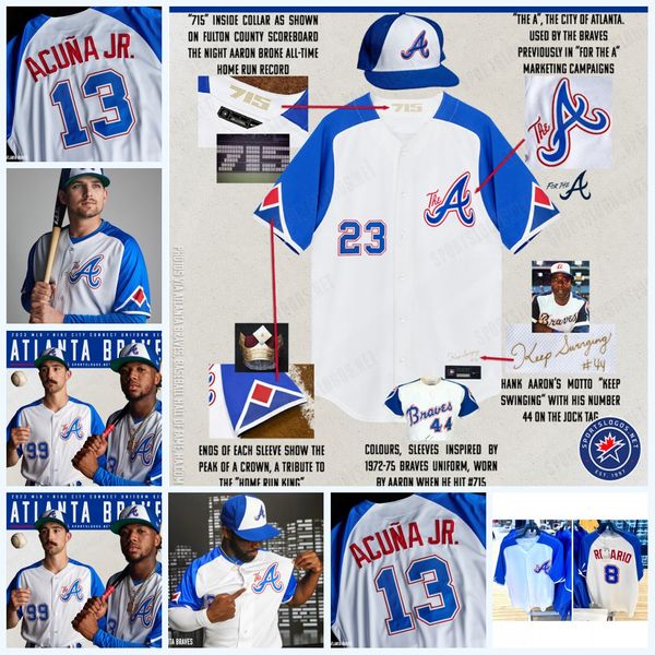 2023 city edition13 ronald acuna jr. jersey 27 austin riley matt olson 99 spencer strider harris ii spencer strider 1 ozzie orlando 33 a.j., Blue;black
2023 city edition13 ronald acuna jr. jersey 27 austin riley matt olson 99 spencer strider harris ii spencer strider 1 ozzie orlando 33 a.j., Blue;black