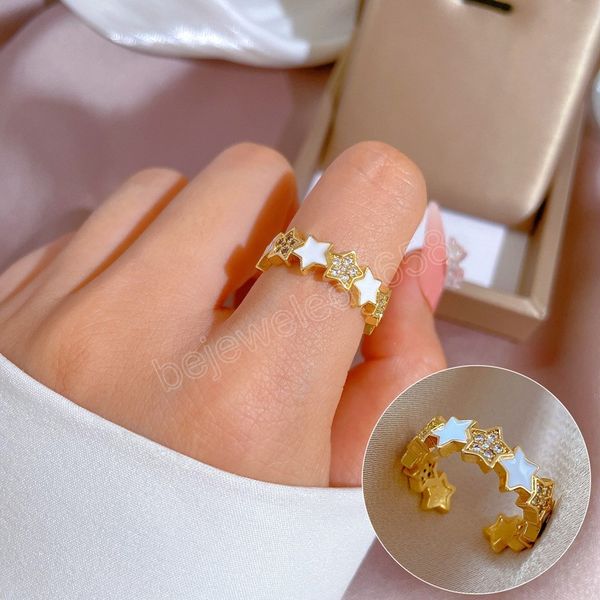 stylish star opening finger rings for women trendy female dazzling zirconia new in design wedding party jewelry accessories, Silver
stylish star opening finger rings for women trendy female dazzling zirconia new in design wedding party jewelry accessories, Silver