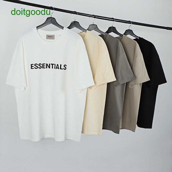 fear god fos essen double line letters short sleeve tee loose fit men's and women's couple base shirt, White;black
fear god fos essen double line letters short sleeve tee loose fit men's and women's couple base shirt, White;black