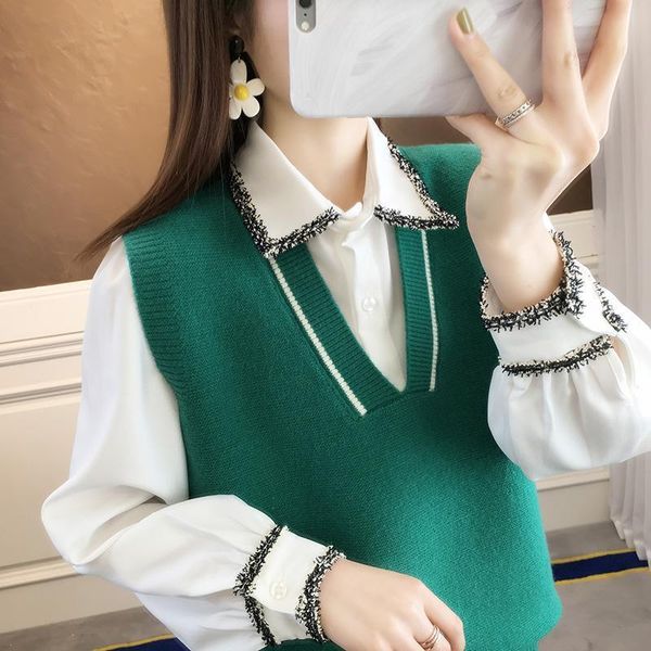 women's vests fashion solid color v-neck sleeveless knitted vest sweater women's clothing autumn casual pullovers loose korean 23, Black;white
women's vests fashion solid color v-neck sleeveless knitted vest sweater women's clothing autumn casual pullovers loose korean 23, Black;white