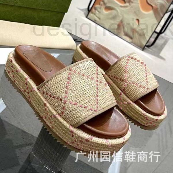 slippers designer 2023 summer new linen knitted embroidery thick sole raised wedge heel fashion daily casual breathable 4qfv, Black
slippers designer 2023 summer new linen knitted embroidery thick sole raised wedge heel fashion daily casual breathable 4qfv, Black