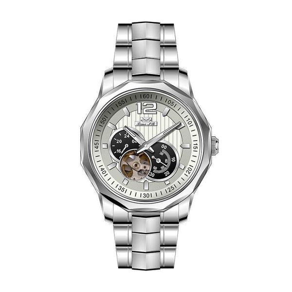 men designer mechanical watch automatic flywheel business fashion mechanical watch sapphire crystal glass mirror, Slivery;black
men designer mechanical watch automatic flywheel business fashion mechanical watch sapphire crystal glass mirror, Slivery;black