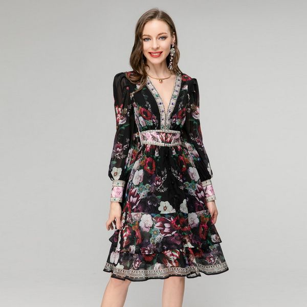 308 2023 runway dresses spring summer brand same style dress beads embroidery sleeveless v neck empire white fashion womens clothes sh, Black
308 2023 runway dresses spring summer brand same style dress beads embroidery sleeveless v neck empire white fashion womens clothes sh, Black