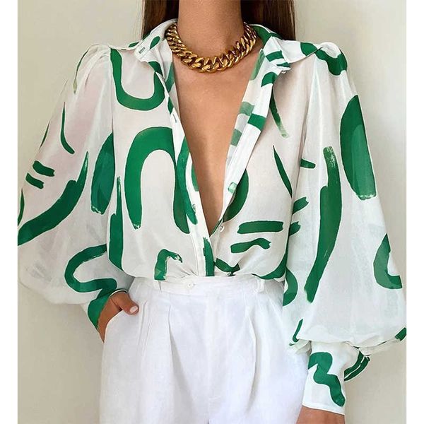 women's blouses shirts vintage button up print loose blouses autumn lantern sleeve female shirt fashion women elegant chiffon blouse n, White
women's blouses shirts vintage button up print loose blouses autumn lantern sleeve female shirt fashion women elegant chiffon blouse n, White