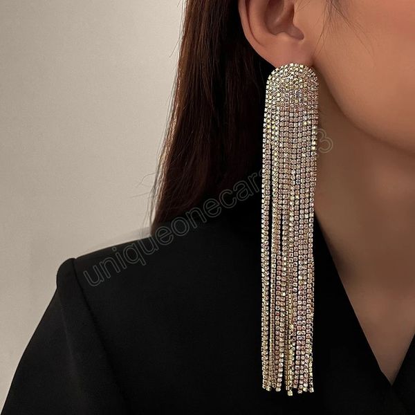 exaggerated full rhinestone tassel dangle earrings for women party wedding statement jewelry long earings gifts, Silver
exaggerated full rhinestone tassel dangle earrings for women party wedding statement jewelry long earings gifts, Silver