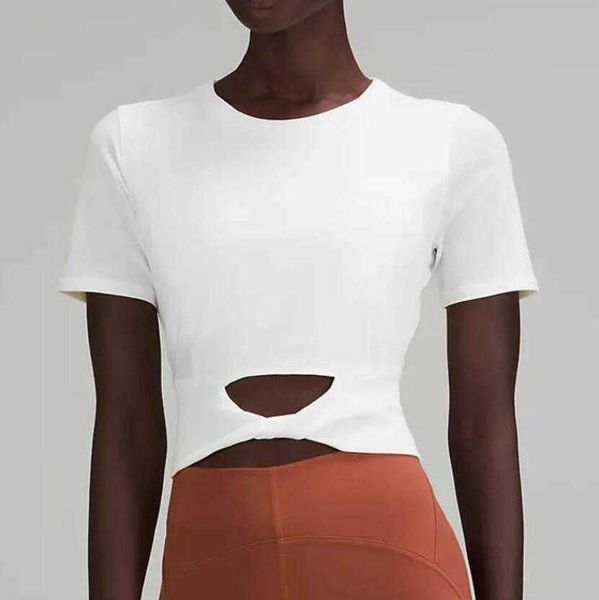 lu-056 yoga dress cropped women's cotton t-shirt ribbed short modal short sleeve shirt breathable tight sports gym clothes, White;red
lu-056 yoga dress cropped women's cotton t-shirt ribbed short modal short sleeve shirt breathable tight sports gym clothes, White;red