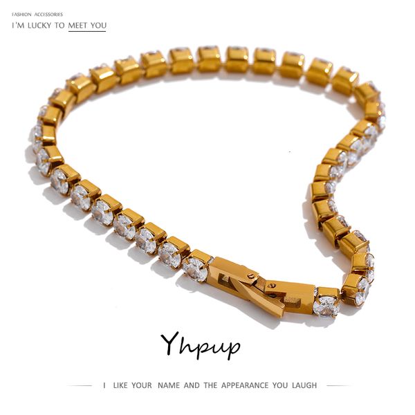charm bracelets yhpup stainless steel cubic zirconia tennis chain bracelet for women luxury charm bling aaa bangle bracelet bijoux femme gif, Golden;silver
charm bracelets yhpup stainless steel cubic zirconia tennis chain bracelet for women luxury charm bling aaa bangle bracelet bijoux femme gif, Golden;silver