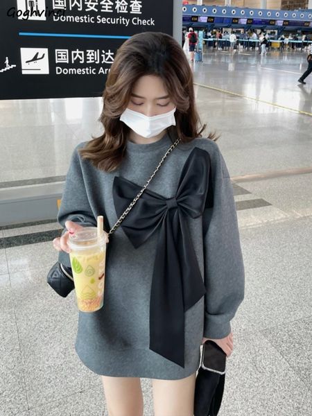 womens tshirt bow sweatshirt solid sweet lovely casual cozy korean style ropa mujer loose allmatch oneck college early autumn 230328, White
womens tshirt bow sweatshirt solid sweet lovely casual cozy korean style ropa mujer loose allmatch oneck college early autumn 230328, White